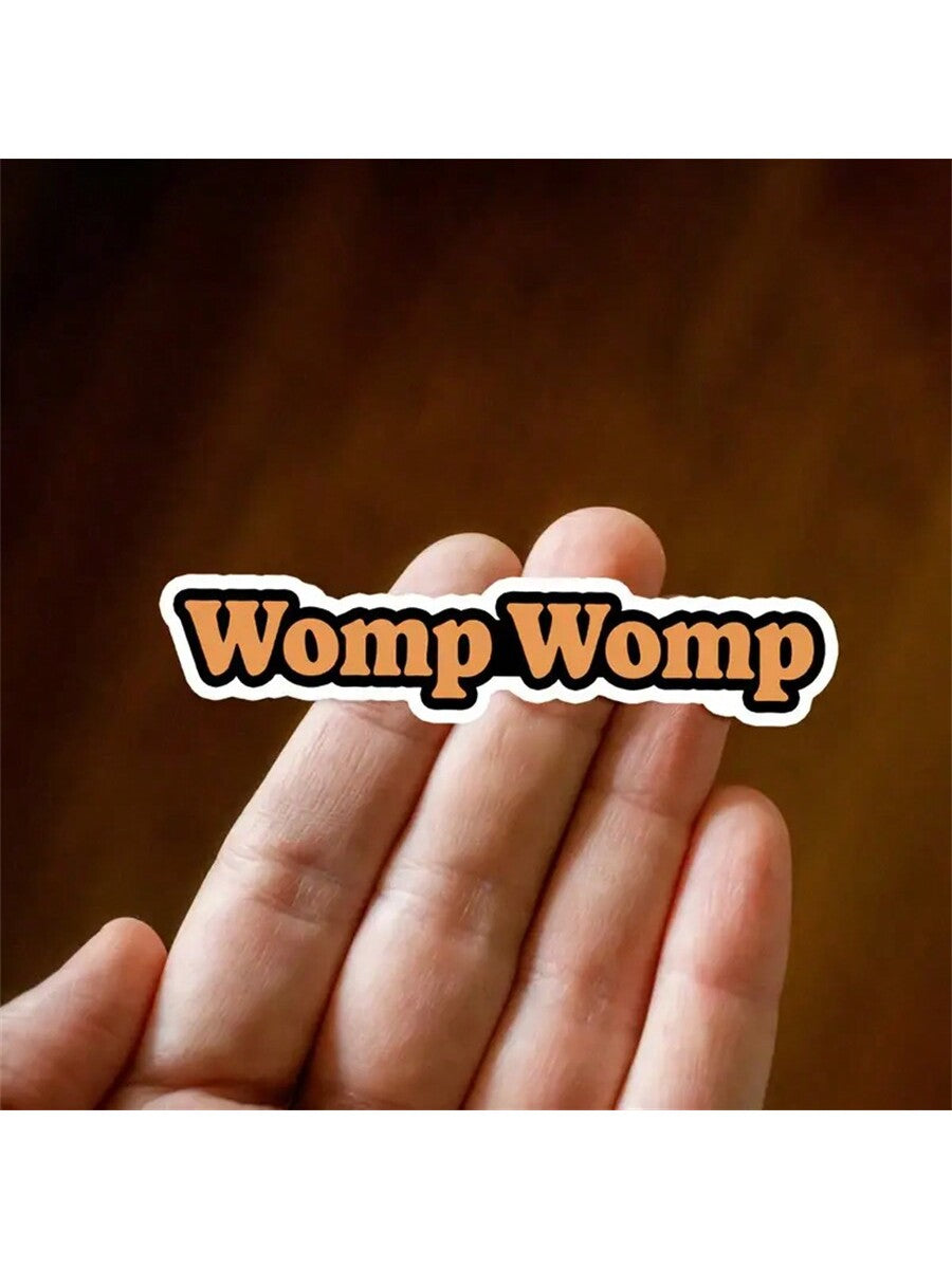 1pc 3-Inch Removable Outdoor Waterproof Vinyl Creative Gift Internet Culture Satire Sticker, Includes "Womp Womp" Sticker, "Internet Slang Sticker", "Internet Meme Sticker", "Funny Disappointment Stic