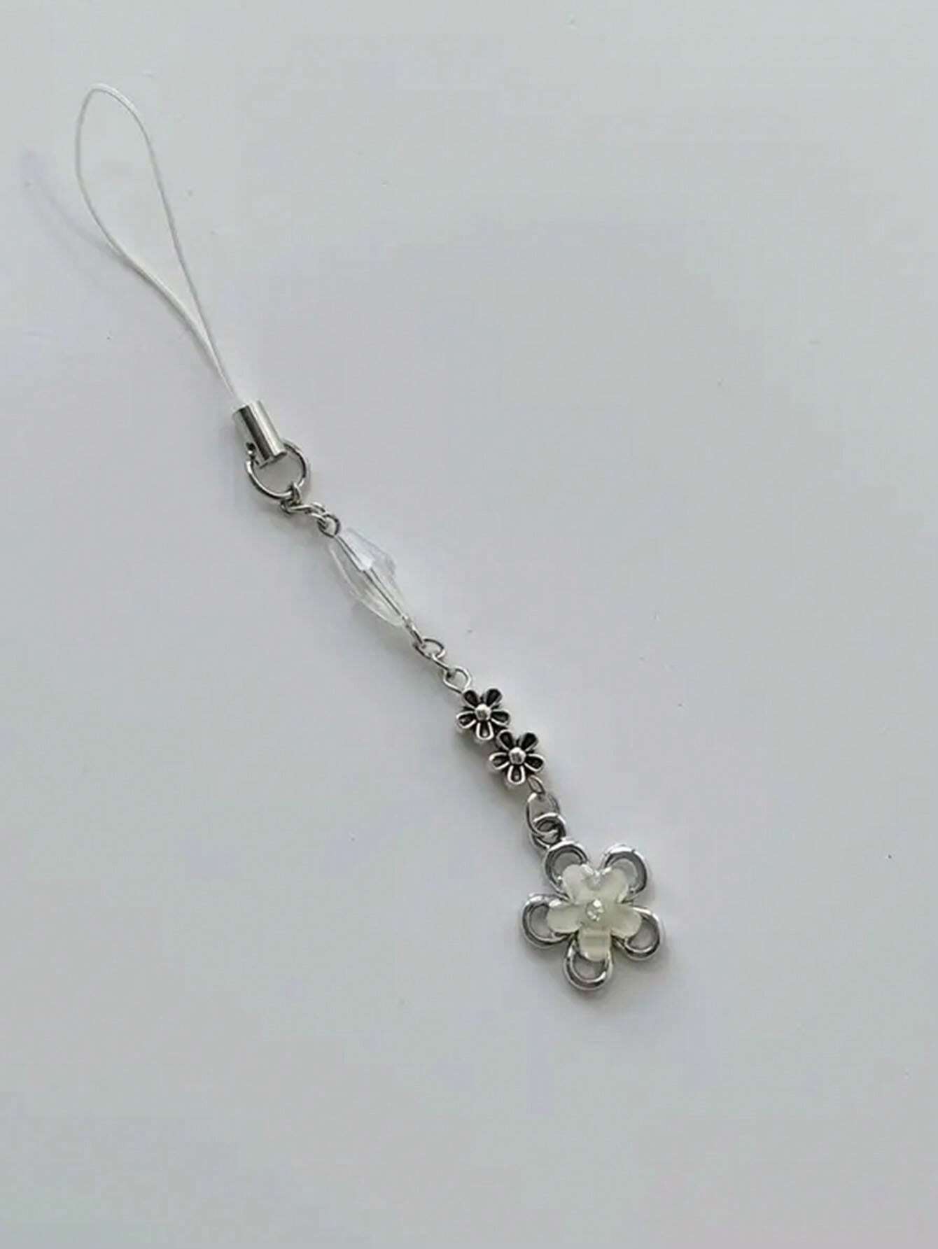 1pc Girly Fresh Style Crystal Flower Cellphone Lanyard Phone Charm For Summer Gifts For Mother, Family, Friends, Birthday, Holiday Phone Chain