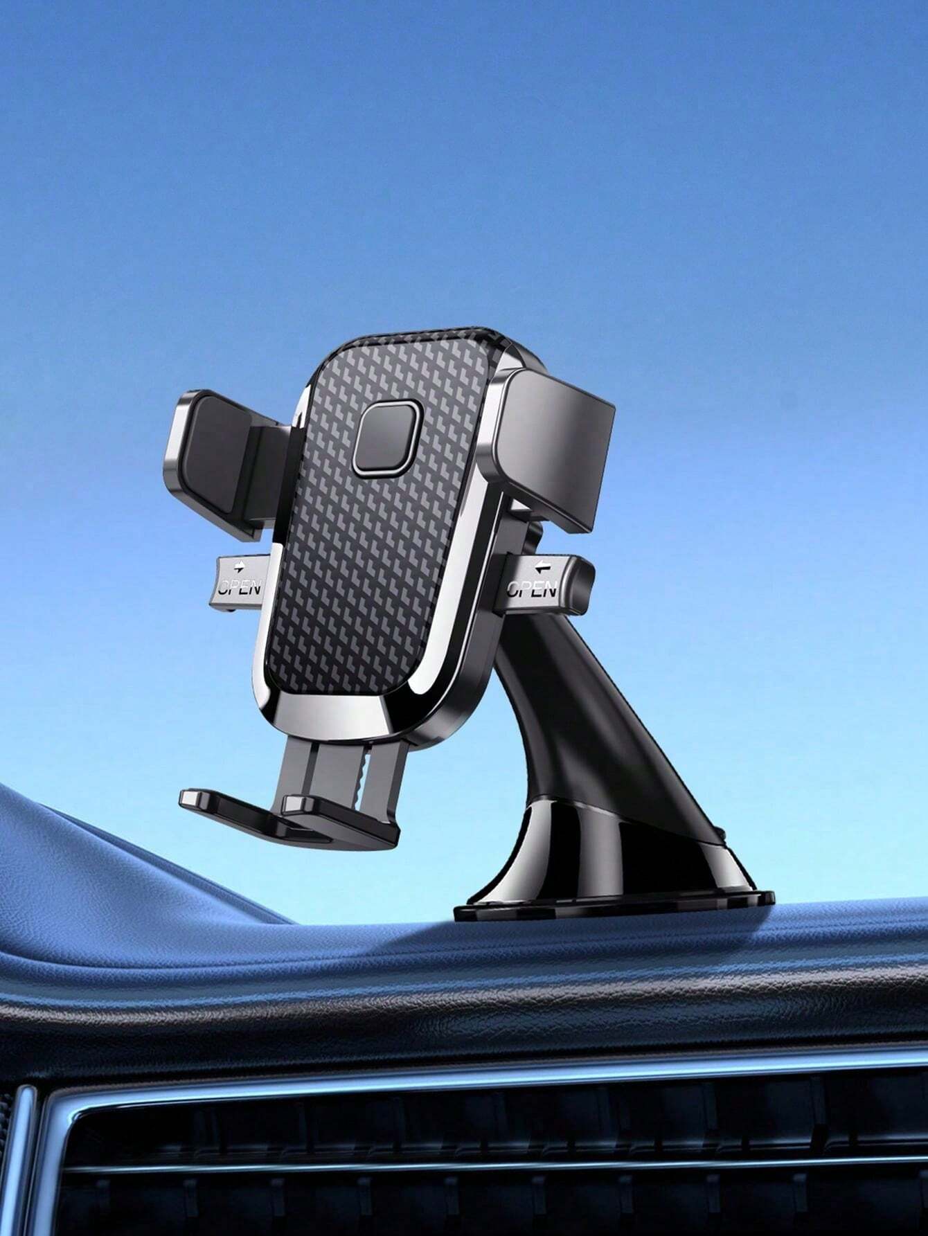1pc New Car Dashboard Phone Holder, Suction Cup Car Phone Mount With Strong Suction, Universal Fit, Non-Blocking View
