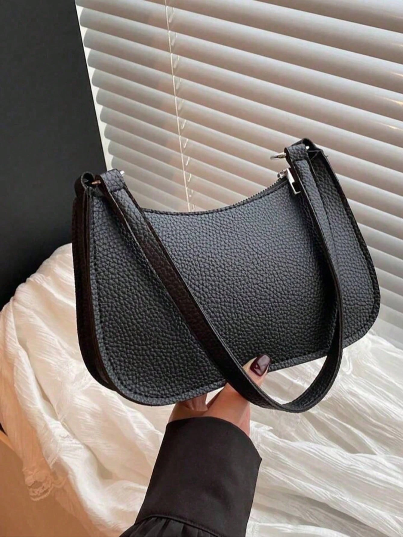 Fashionable, Casual, And Minimalist PU Armpit Bag, Versatile Shoulder Bag, Suitable For Shopping, Wallets, Shopping, Young Women, College Students