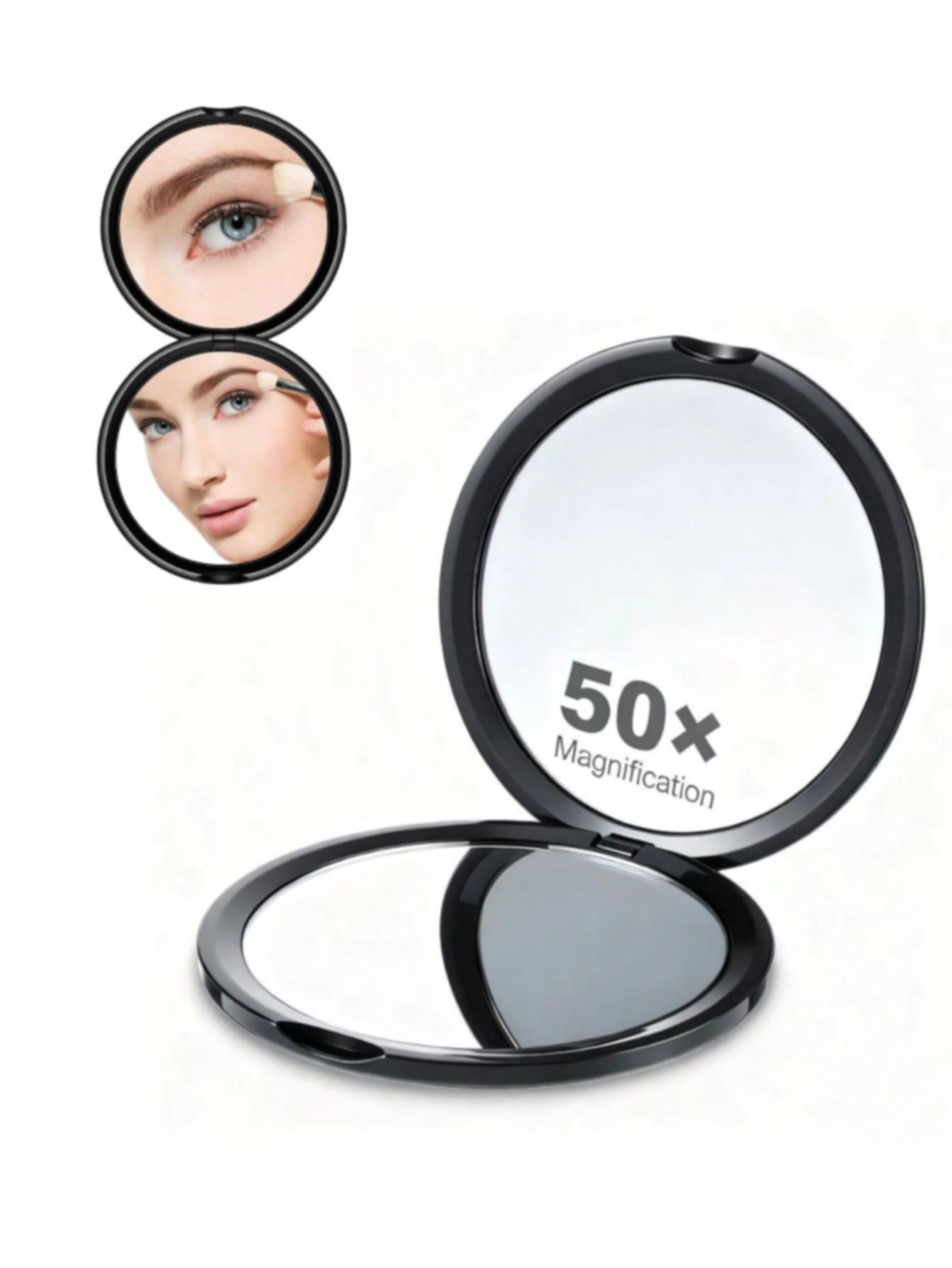 Foldable Double-Sided 10x/30x/40x/50x Magnifying Makeup Mirror With Light, Suitable For Home Decor, Bathroom, Vanity, Bedroom, Travel, Dorm, Great Gift For Women