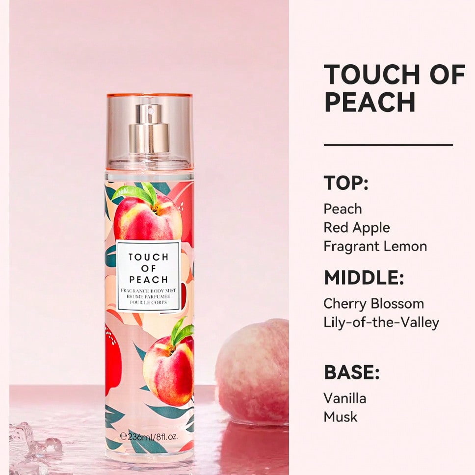 Peach Blossom Body Mist 8.Oz