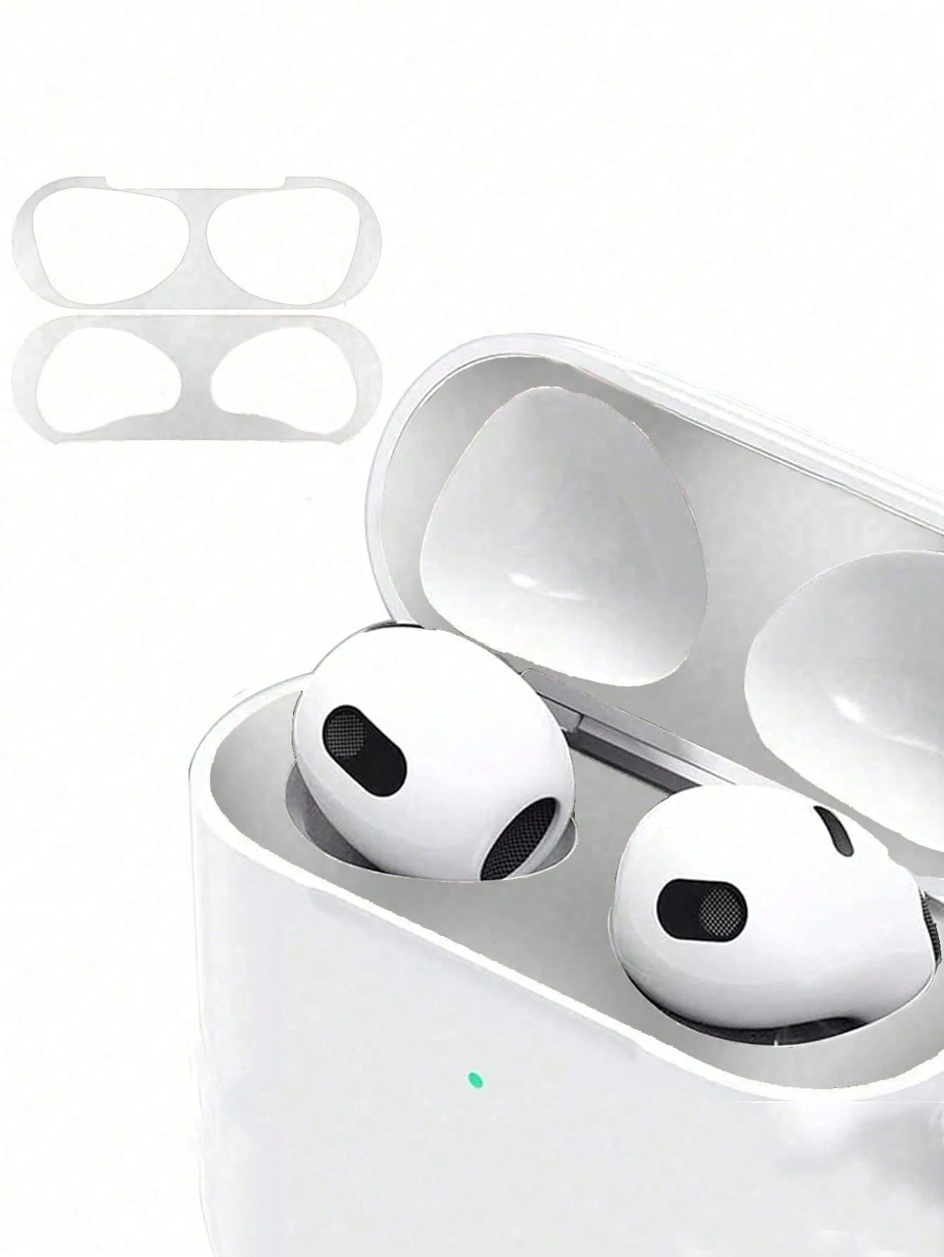 1/2/3/4/5 Piece Of Metal Dust Sticker Protective Case, With Packaging, Compatible With AirpodsPro 2 1 AirPods3/4/Pro3