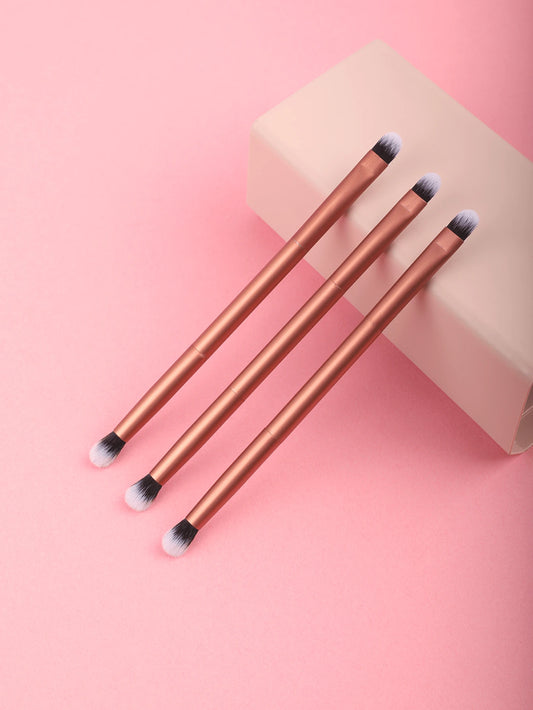 1/2/3/5/10PCS New Arrive Aluminum Tube Double-Ended Makeup Brush Fiber Double-Ended Detail Brush Nose Shadow Brush+ Eyeshadow Brush(Brown), Eyebrow Brush, Eyeshadow Brush, Brush