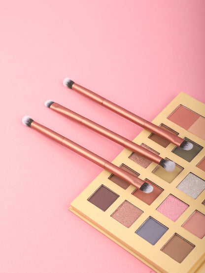1/2/3/5/10PCS New Arrive Aluminum Tube Double-Ended Makeup Brush Fiber Double-Ended Detail Brush Nose Shadow Brush+ Eyeshadow Brush(Brown), Eyebrow Brush, Eyeshadow Brush, Brush