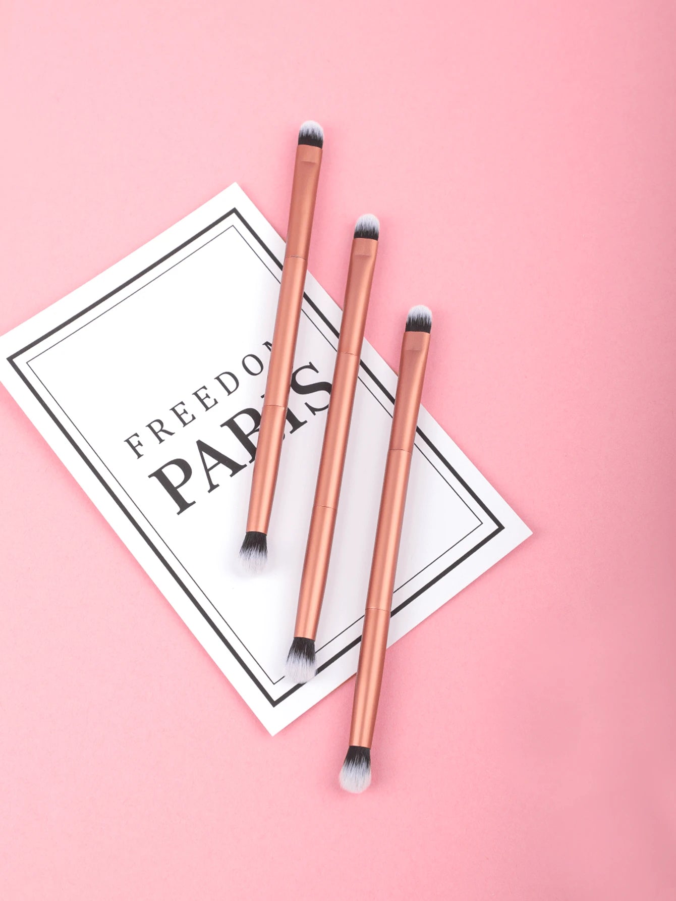 1/2/3/5/10PCS New Arrive Aluminum Tube Double-Ended Makeup Brush Fiber Double-Ended Detail Brush Nose Shadow Brush+ Eyeshadow Brush(Brown), Eyebrow Brush, Eyeshadow Brush, Brush