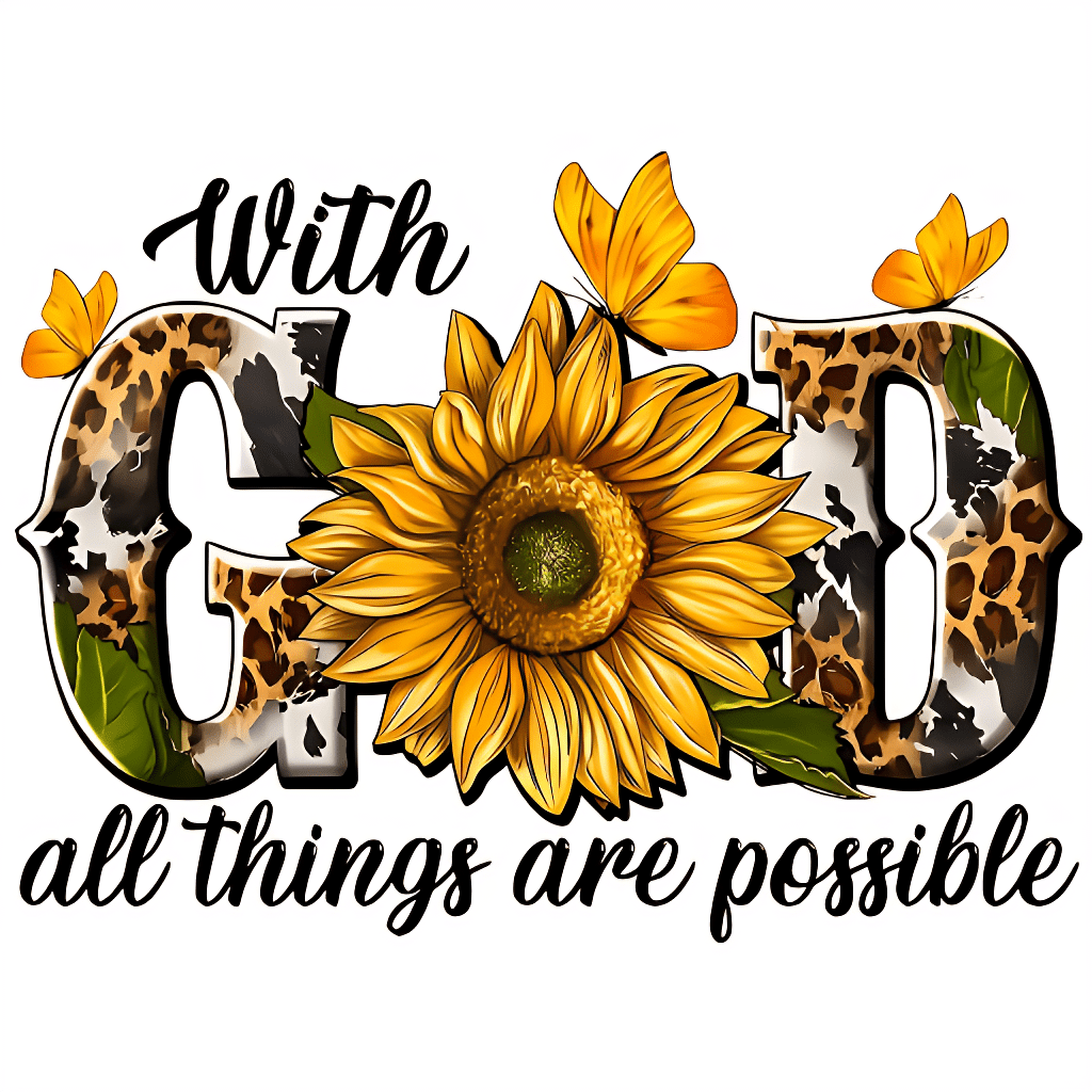 1/2/3pcs American Leopard Print Sunflower Iron-On Patch Faith Slogan Butterfly DIY Heat Transfer Suitable For Clothing, T-Shirt Making, Pillow Decoration And Apparel Items And Appliques
