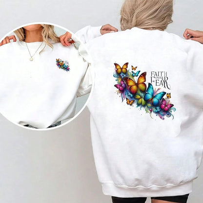1/2/3pcs Watercolor Style Inspirational Butterfly Heat Transfer Stickers, Colorful Gradient Shaped Plastic Heat Press Decals, Suitable For T-Shirts, Canvas Bags, Fabric Clothing Decoration, Durable An
