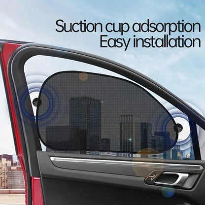 1/2/4pcs Universal Car Front & Rear Side Window Folding Sun Shade, Car Window Sunshade Protector