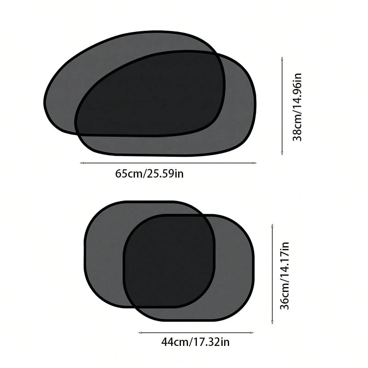 1/2/4pcs Universal Car Front & Rear Side Window Folding Sun Shade, Car Window Sunshade Protector