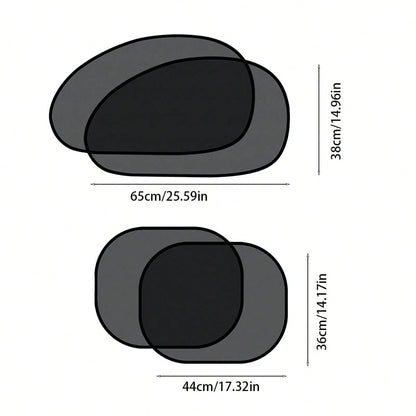 1/2/4pcs Universal Car Front & Rear Side Window Folding Sun Shade, Car Window Sunshade Protector
