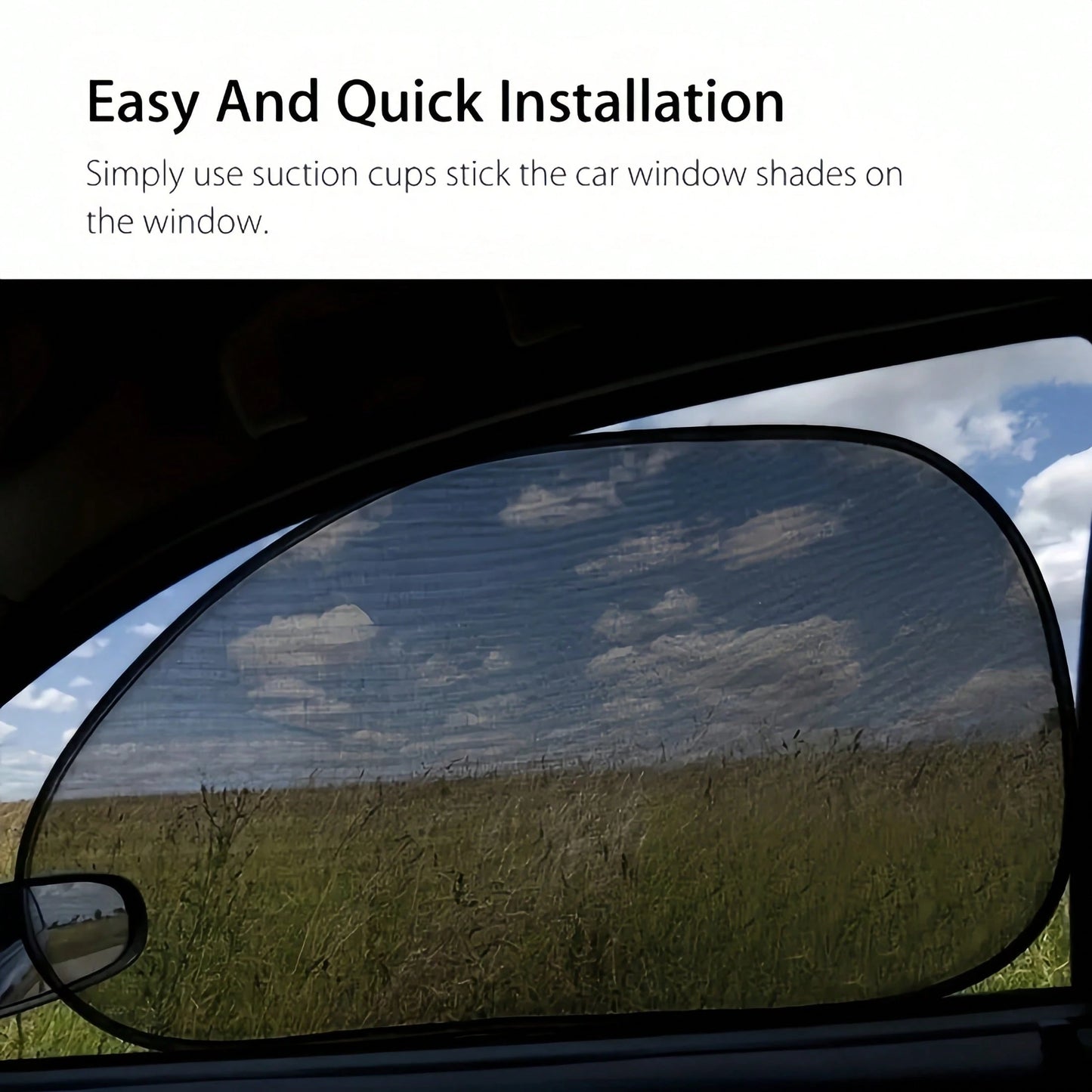 1/2/4pcs Universal Car Front & Rear Side Window Folding Sun Shade, Car Window Sunshade Protector