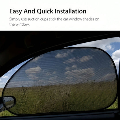 1/2/4pcs Universal Car Front & Rear Side Window Folding Sun Shade, Car Window Sunshade Protector