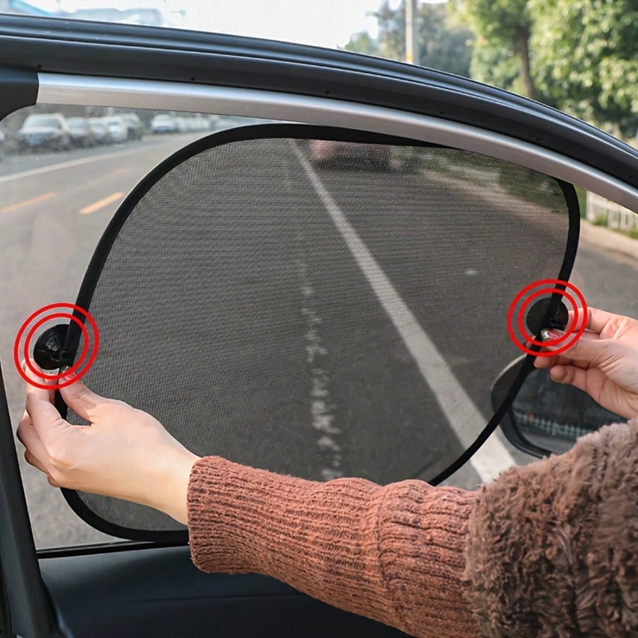 1/2/4pcs Universal Car Front & Rear Side Window Folding Sun Shade, Car Window Sunshade Protector