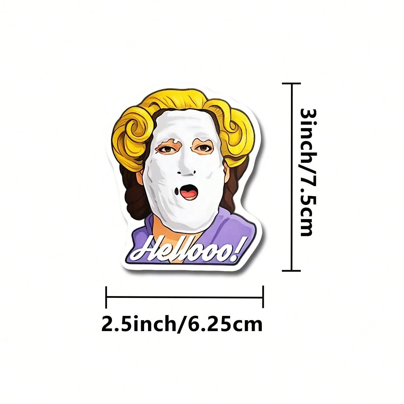 1/2/5pcs Travel Buddy| Mrs. Doubtfire "Hello!" Funny Vinyl Sticker- MAY THE GLOW OF THE BLAZING DUMPSTERS LIGHT| Funny Desk Decal For Employees, Managers, And Colleagues| Perfect Cubicle Decor, Ga
