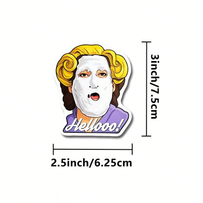 1/2/5pcs Travel Buddy| Mrs. Doubtfire "Hello!" Funny Vinyl Sticker- MAY THE GLOW OF THE BLAZING DUMPSTERS LIGHT| Funny Desk Decal For Employees, Managers, And Colleagues| Perfect Cubicle Decor, Ga