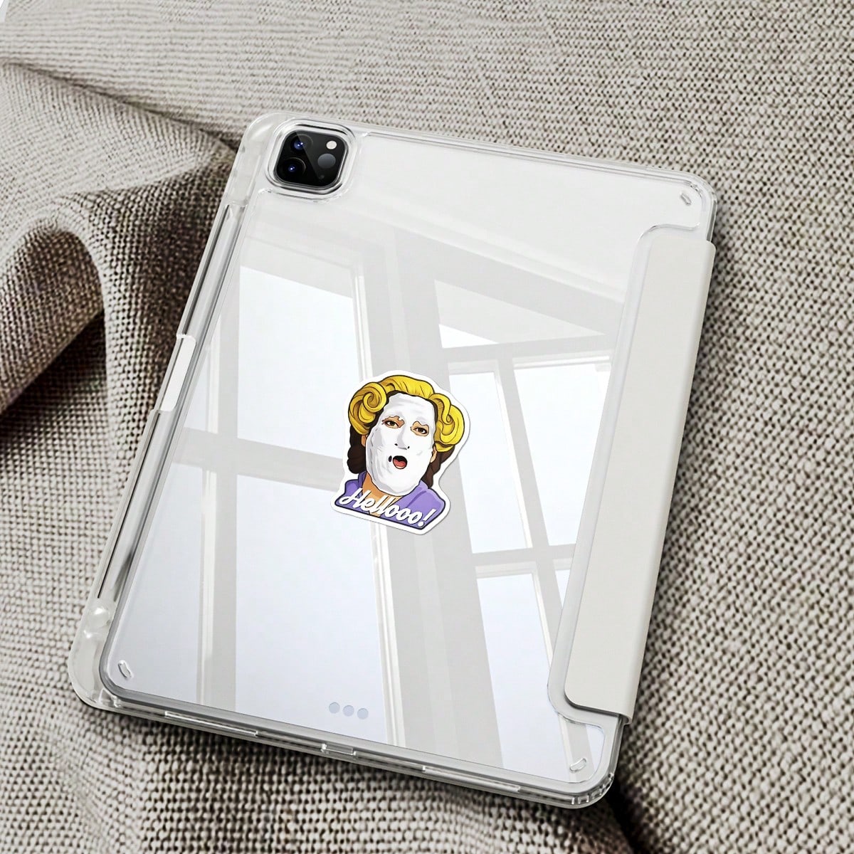 1/2/5pcs Travel Buddy| Mrs. Doubtfire "Hello!" Funny Vinyl Sticker- MAY THE GLOW OF THE BLAZING DUMPSTERS LIGHT| Funny Desk Decal For Employees, Managers, And Colleagues| Perfect Cubicle Decor, Ga