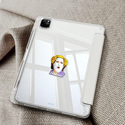 1/2/5pcs Travel Buddy| Mrs. Doubtfire "Hello!" Funny Vinyl Sticker- MAY THE GLOW OF THE BLAZING DUMPSTERS LIGHT| Funny Desk Decal For Employees, Managers, And Colleagues| Perfect Cubicle Decor, Ga