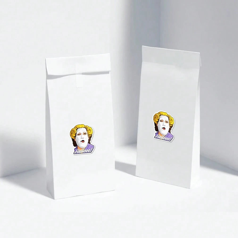 1/2/5pcs Travel Buddy| Mrs. Doubtfire "Hello!" Funny Vinyl Sticker- MAY THE GLOW OF THE BLAZING DUMPSTERS LIGHT| Funny Desk Decal For Employees, Managers, And Colleagues| Perfect Cubicle Decor, Ga