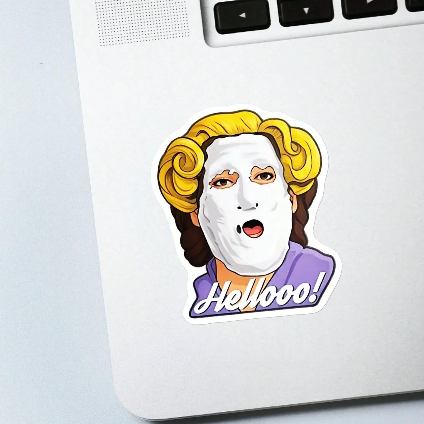1/2/5pcs Travel Buddy| Mrs. Doubtfire "Hello!" Funny Vinyl Sticker- MAY THE GLOW OF THE BLAZING DUMPSTERS LIGHT| Funny Desk Decal For Employees, Managers, And Colleagues| Perfect Cubicle Decor, Ga