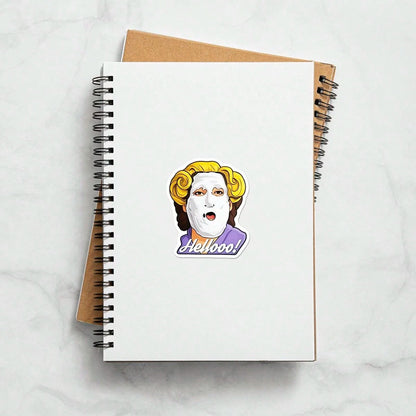 1/2/5pcs Travel Buddy| Mrs. Doubtfire "Hello!" Funny Vinyl Sticker- MAY THE GLOW OF THE BLAZING DUMPSTERS LIGHT| Funny Desk Decal For Employees, Managers, And Colleagues| Perfect Cubicle Decor, Ga