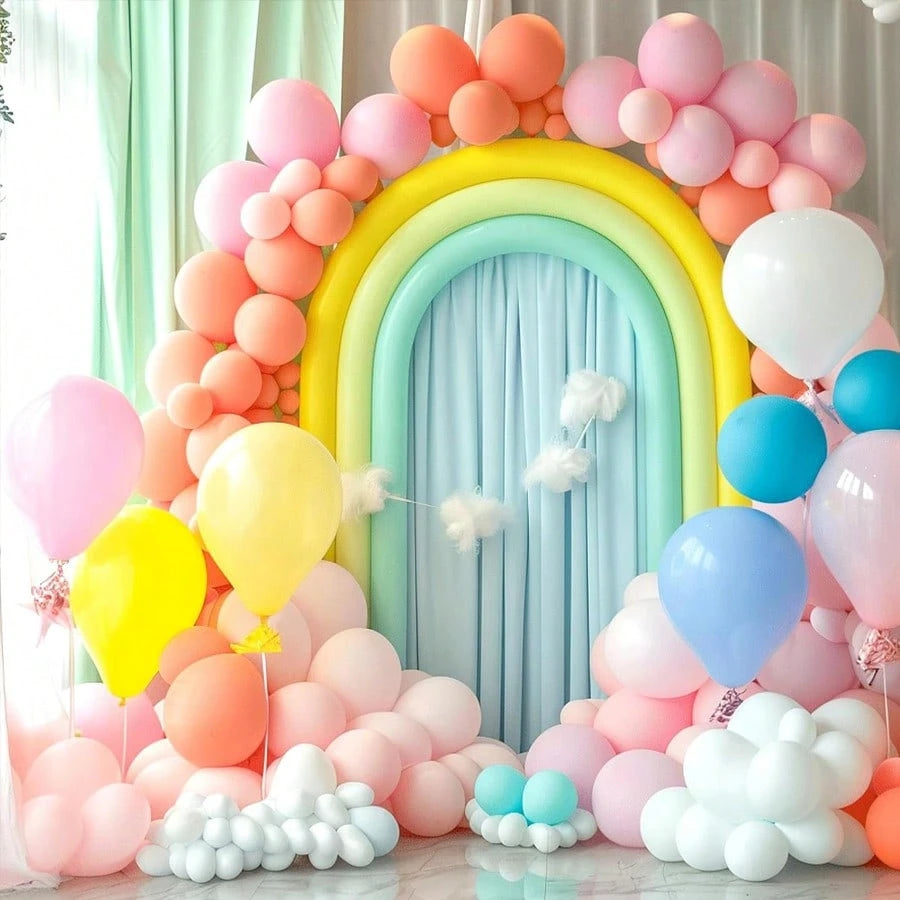 1-20Pcs Balloon Decorating Strip, Each Roll 500cm/196in Long, Balloon Arch Decorating Strip Set Suitable For Party, Wedding And Birthday Decoration, Balloon Tape Chain Ribbon, Baby Shower Party Decora