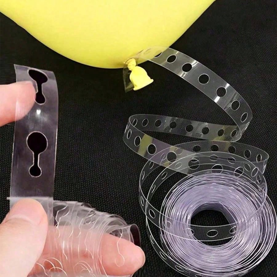 1-20Pcs Balloon Decorating Strip, Each Roll 500cm/196in Long, Balloon Arch Decorating Strip Set Suitable For Party, Wedding And Birthday Decoration, Balloon Tape Chain Ribbon, Baby Shower Party Decora