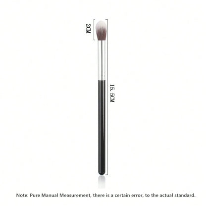 1/2pcs Glossy Handle Makeup Brushes, Soft & Dense Bristles, Unisex, Suitable For Concealer, Blending, Powder, Liquid, Cream And Polishing Cosmetics. Can Be Used For Nose Contouring, Blemish Coverage.