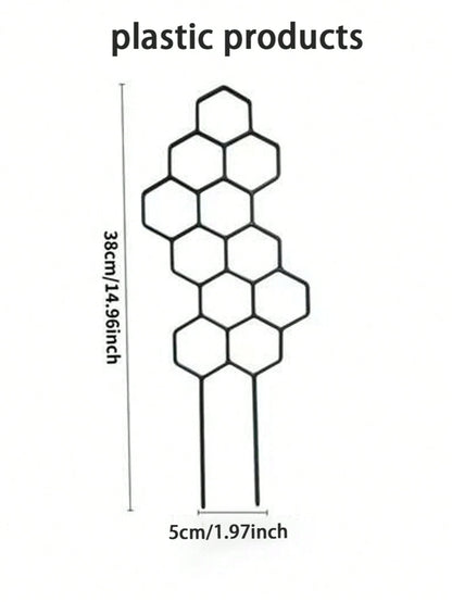 1/2pcs Honeycomb Plant Climbing Trellis, Rust-Proof Plastic Plant Support, Suitable For Potted Vines And Flowers, Indoor/Outdoor Garden Supplies, Summer Essential, Back To School, Graduation Season, G
