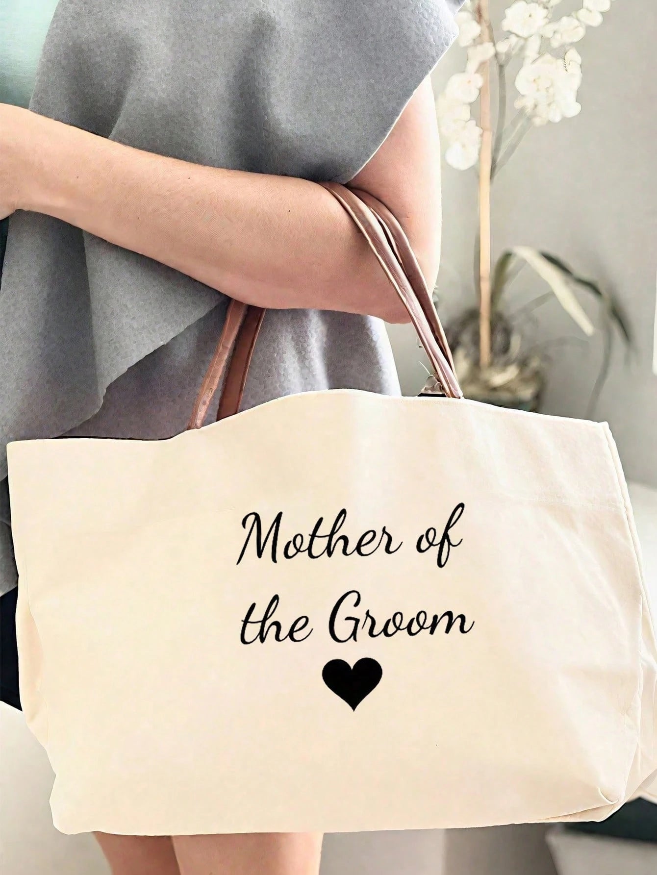 1/2pcs Mother Of The Groom & Mother Of The Bride Canvas Tote Bag, Wedding, Gift For Engagement, Bachelorette Party, Bridal Shower.