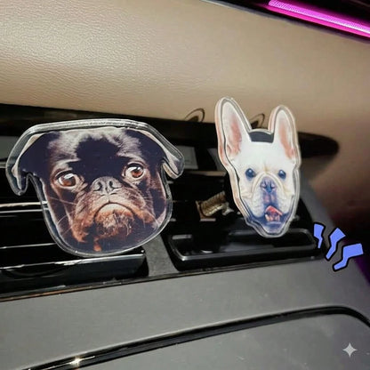 1/3/5pcs Car Air Conditioner Outlet Spring Rocker Photo Customized Decoration Ornaments, Personalized Car Interior Decoration, Wedding Family Graduation Photos