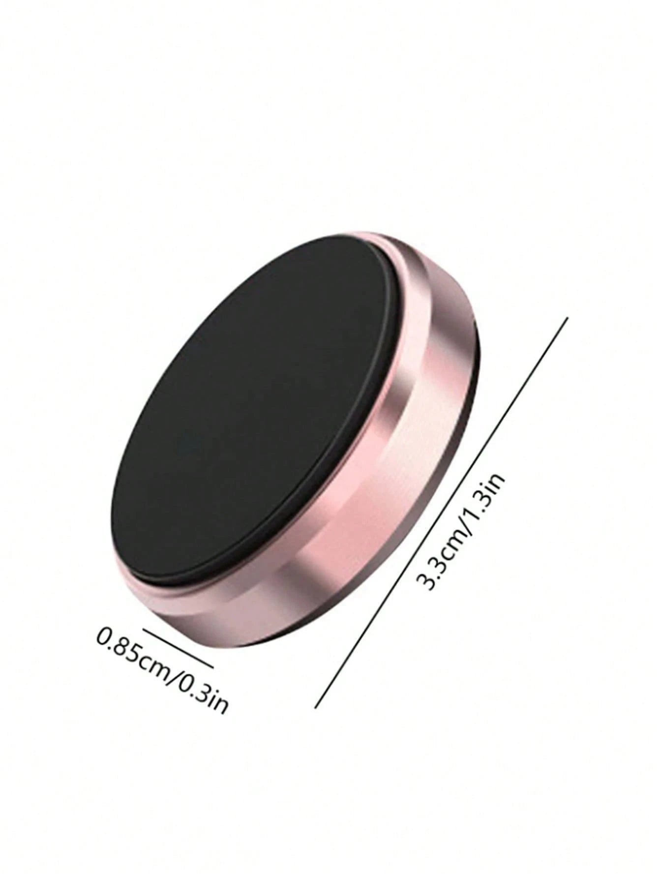 1/3pcs Creative Round Mini Magnetic Car Navigation Dashboard Air Vent Clip Mount Alloy Random Color Phone Holder, Multi-Function Mini Magnetic Adhesive Metal Car Navigation Dashboard Air Vent Clip Mou