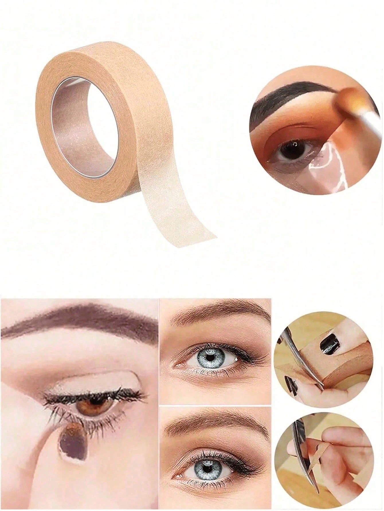1/5/10 Rolls Eyeshadow Stickers/Eyeliner Helper Stickers, Natural Eyeliner Stickers, Eye Makeup Helper Tools, Good Value, Home Decor, Vanity, Travel Essential, Bedroom Supplies, Makeup Accessories, Ey