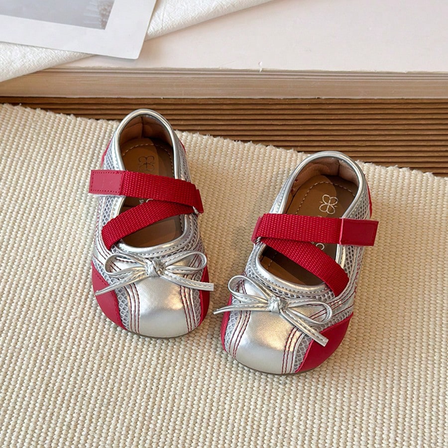 1 Pair Baby Fashionable Flat Shoes, Lightweight Shock-Absorbing Non-Slip Soles, Caring For Baby's Feet. Multiple Colors Available, Suitable For Running And Jumping, Must-Have For Cute Babies!