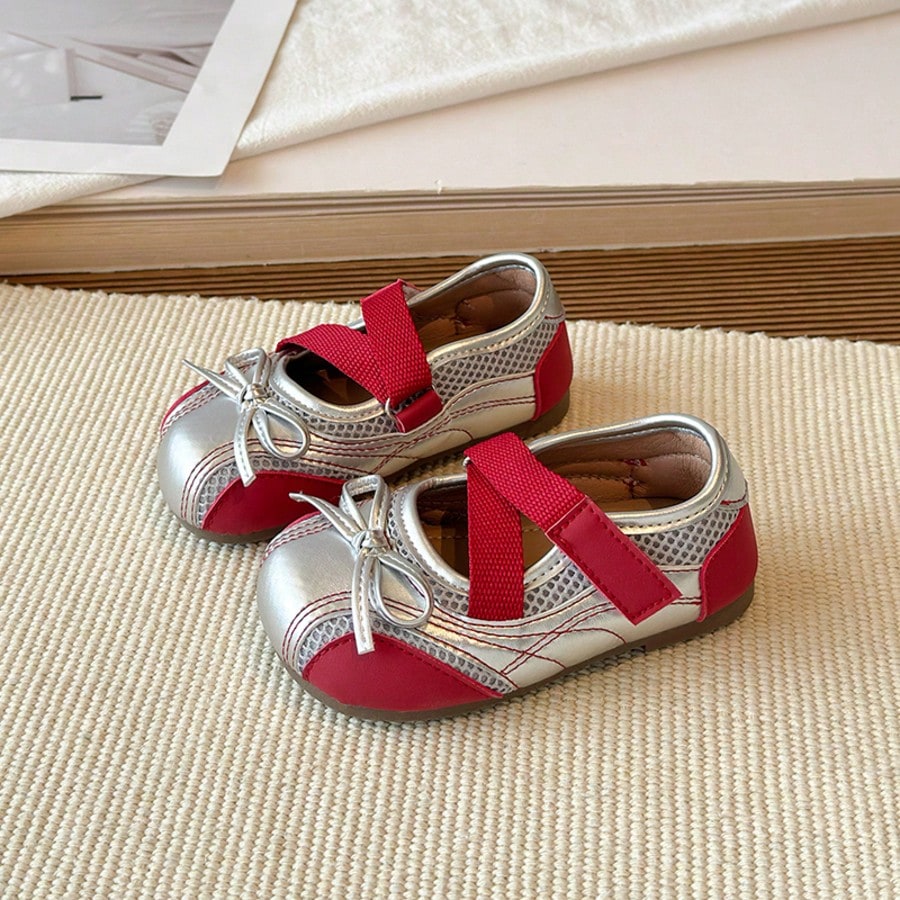 1 Pair Baby Fashionable Flat Shoes, Lightweight Shock-Absorbing Non-Slip Soles, Caring For Baby's Feet. Multiple Colors Available, Suitable For Running And Jumping, Must-Have For Cute Babies!