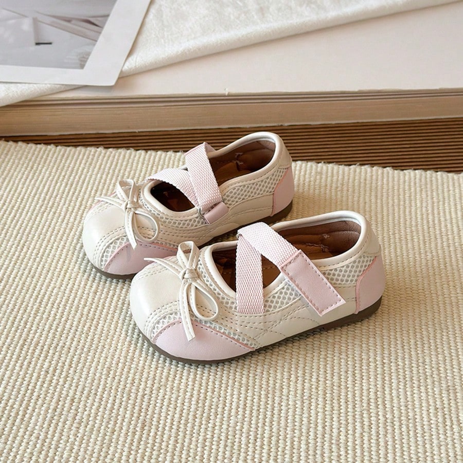 1 Pair Baby Fashionable Flat Shoes, Lightweight Shock-Absorbing Non-Slip Soles, Caring For Baby's Feet. Multiple Colors Available, Suitable For Running And Jumping, Must-Have For Cute Babies!