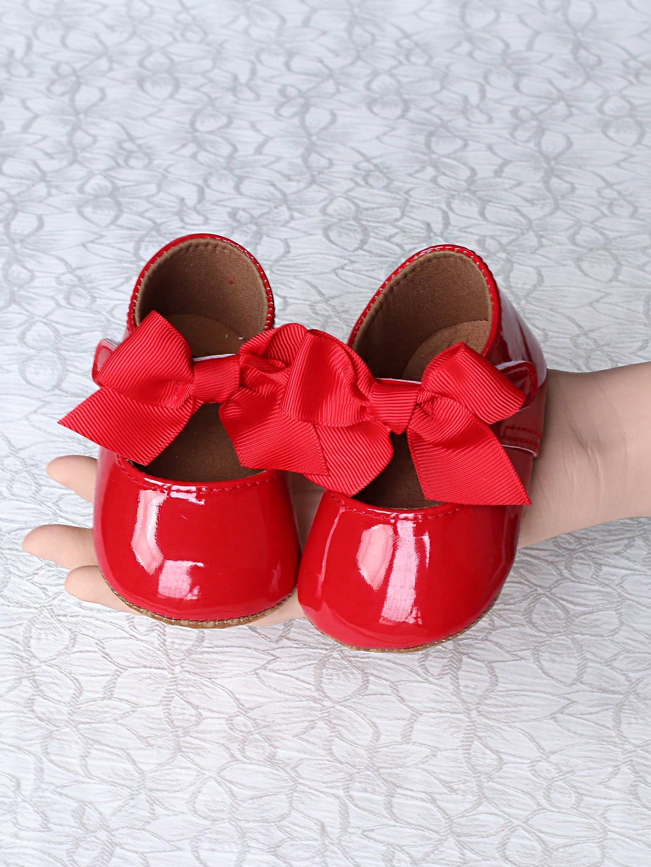 1 Pair Infant Girl Toddler Shoes, Cute Bow Princess Style Infant Walking Shoes