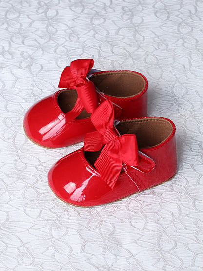 1 Pair Infant Girl Toddler Shoes, Cute Bow Princess Style Infant Walking Shoes