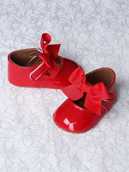 1 Pair Infant Girl Toddler Shoes, Cute Bow Princess Style Infant Walking Shoes