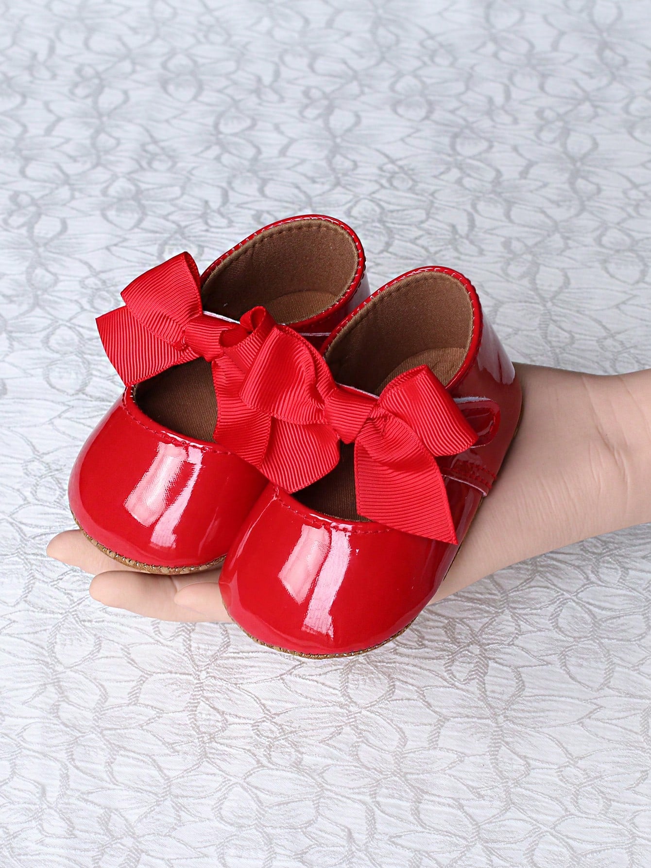 1 Pair Infant Girl Toddler Shoes, Cute Bow Princess Style Infant Walking Shoes