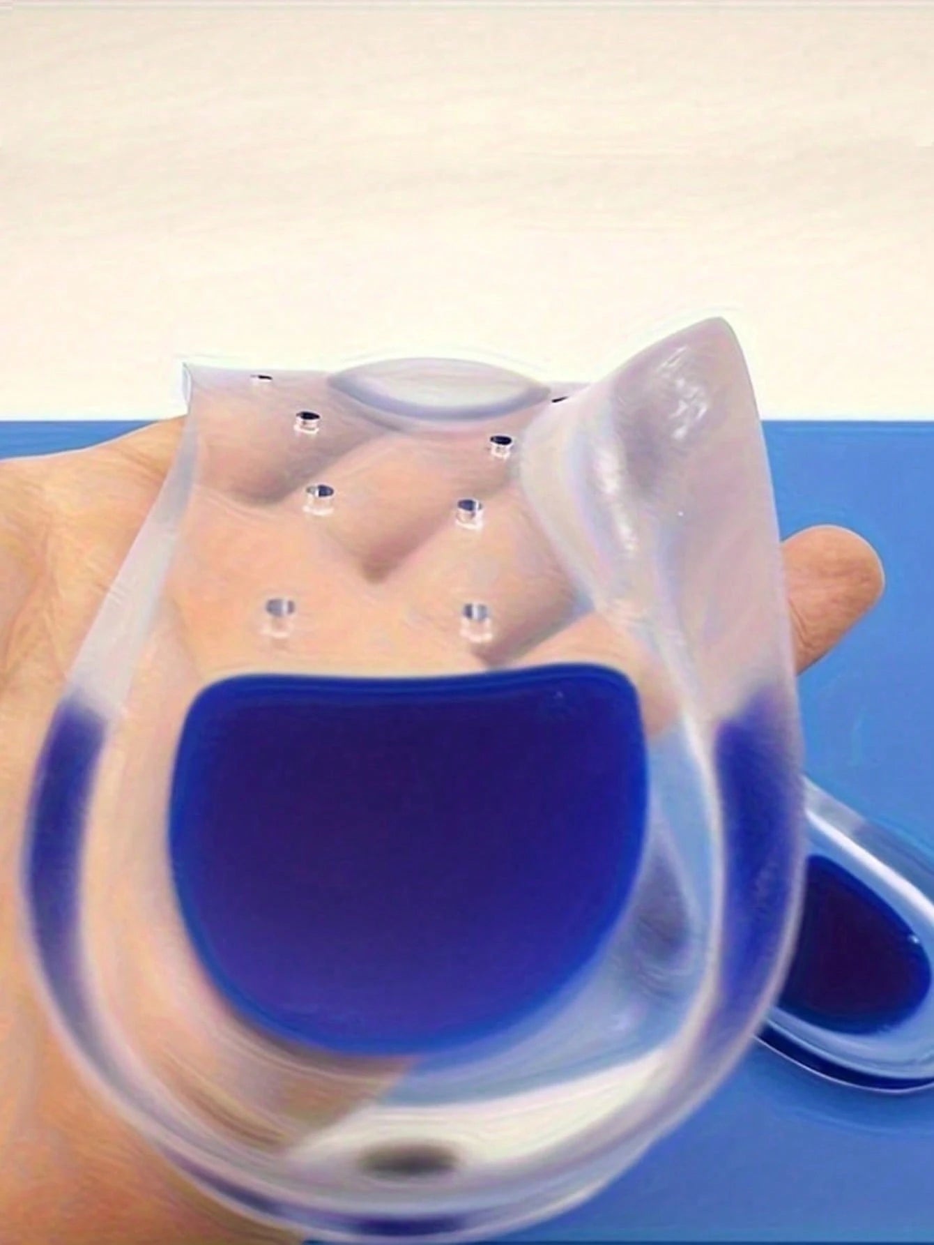 1 Pair Transparent Silicone Heel Cups, Gel Heel Pads, Shock Absorbing Heel Cushions For Daily Walking, Standing Comfort And Foot Support