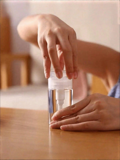 1 PC 100ml Mini Pump Dispenser Leak Proof Portable For Nail Polish Remover Travel Size Clear Empty Pump Bottle For Travel Vacation Business Trip Nail Care Travel Accessories