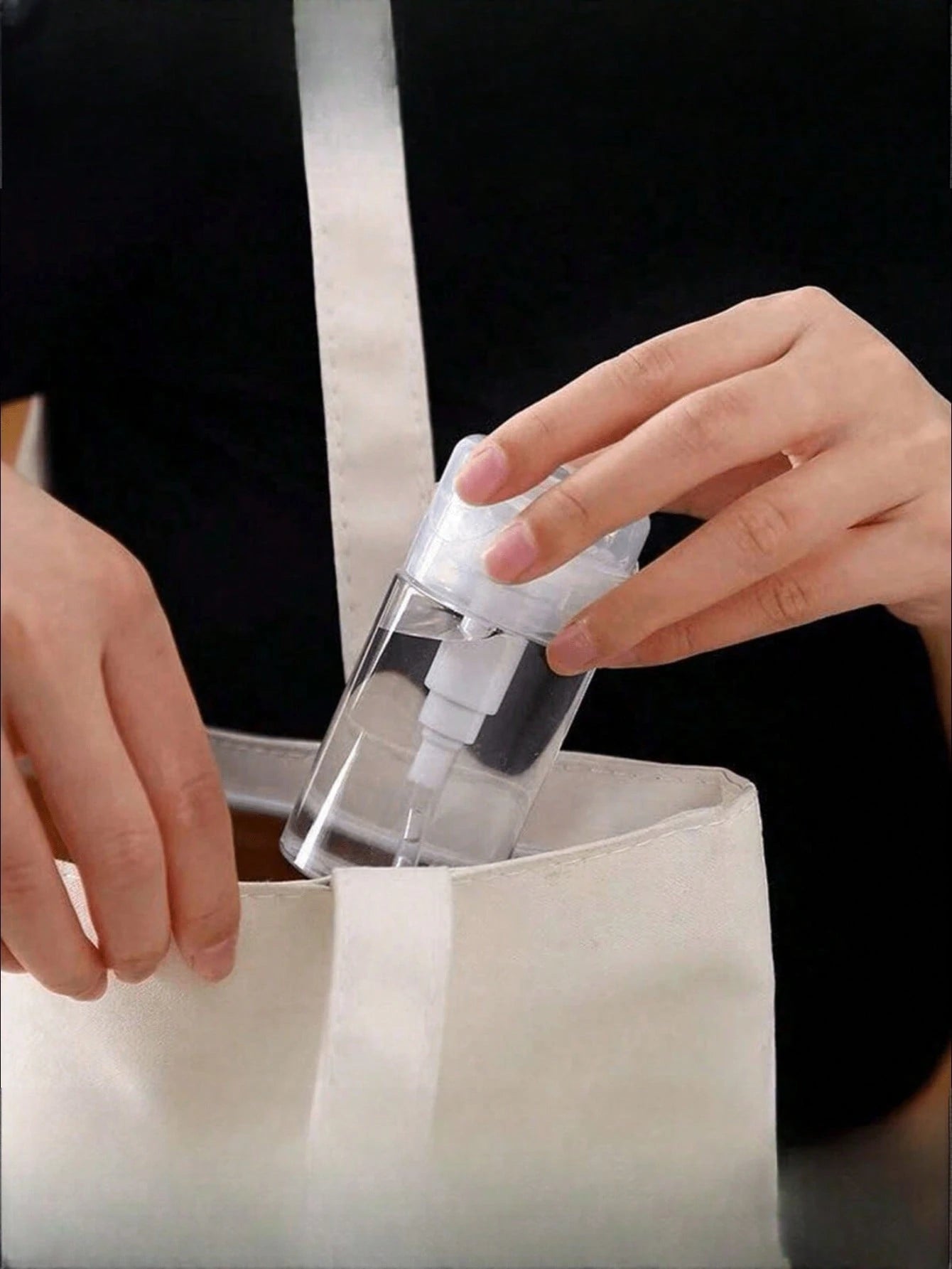1 PC 100ml Mini Pump Dispenser Leak Proof Portable For Nail Polish Remover Travel Size Clear Empty Pump Bottle For Travel Vacation Business Trip Nail Care Travel Accessories