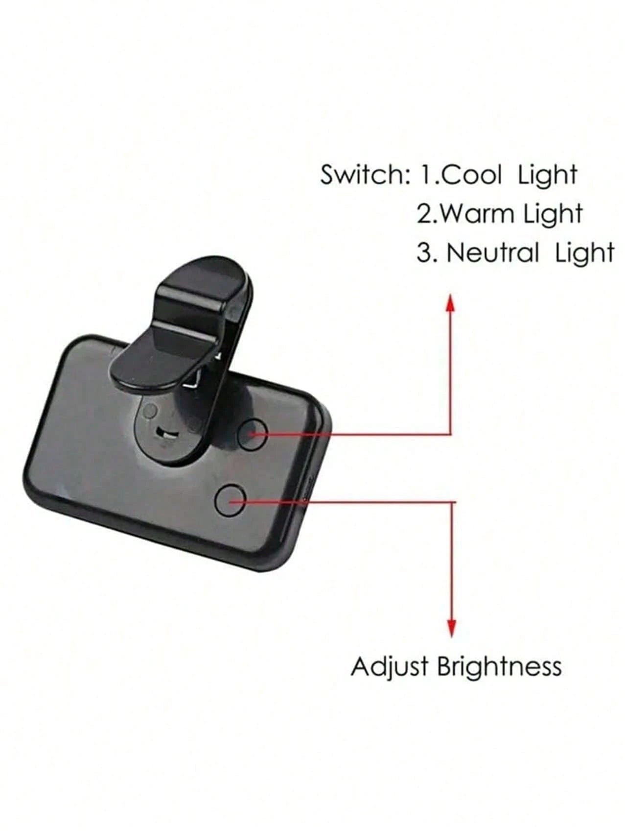 1 Pc LED Fill Light Selfie Light, LED Phone Light With 3 Lighting Mode, Portable Mini Clip-On Fill Light, Makeup, Live Stream, Zoom Conference Rechargeable Clip Video/Photos Light For Phone, Camera C