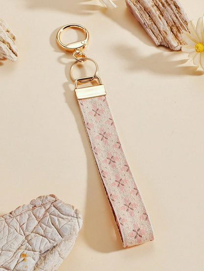 1 Piece Of Zinc Alloy Key Chain, Key Chain, Bag Charms,Webbing Key Chain, Keychain Accessories,Wrist Key Chain, Printed Webtape Key Chain, Women's Car Key Chain, Women's Bag And Pendant Key Chain, Uni