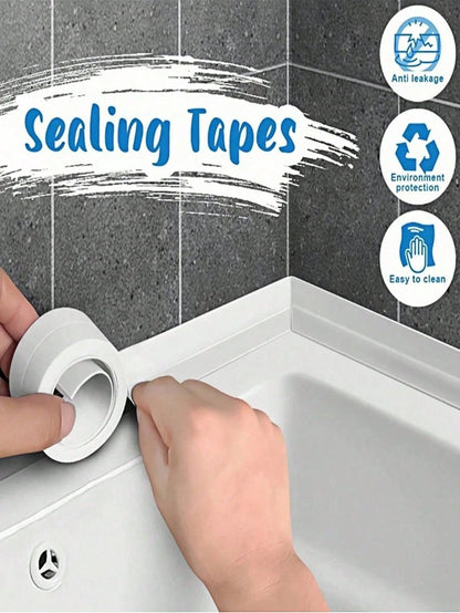 1 Roll Waterproof Caulk Strip, Self-Adhesive Sealing Tape For Bathroom And Kitchen, Moisture-Proof Sealant Strip For Bathroom And Kitchen Waterproofing, Effectively Prevents Moisture, Specifically For