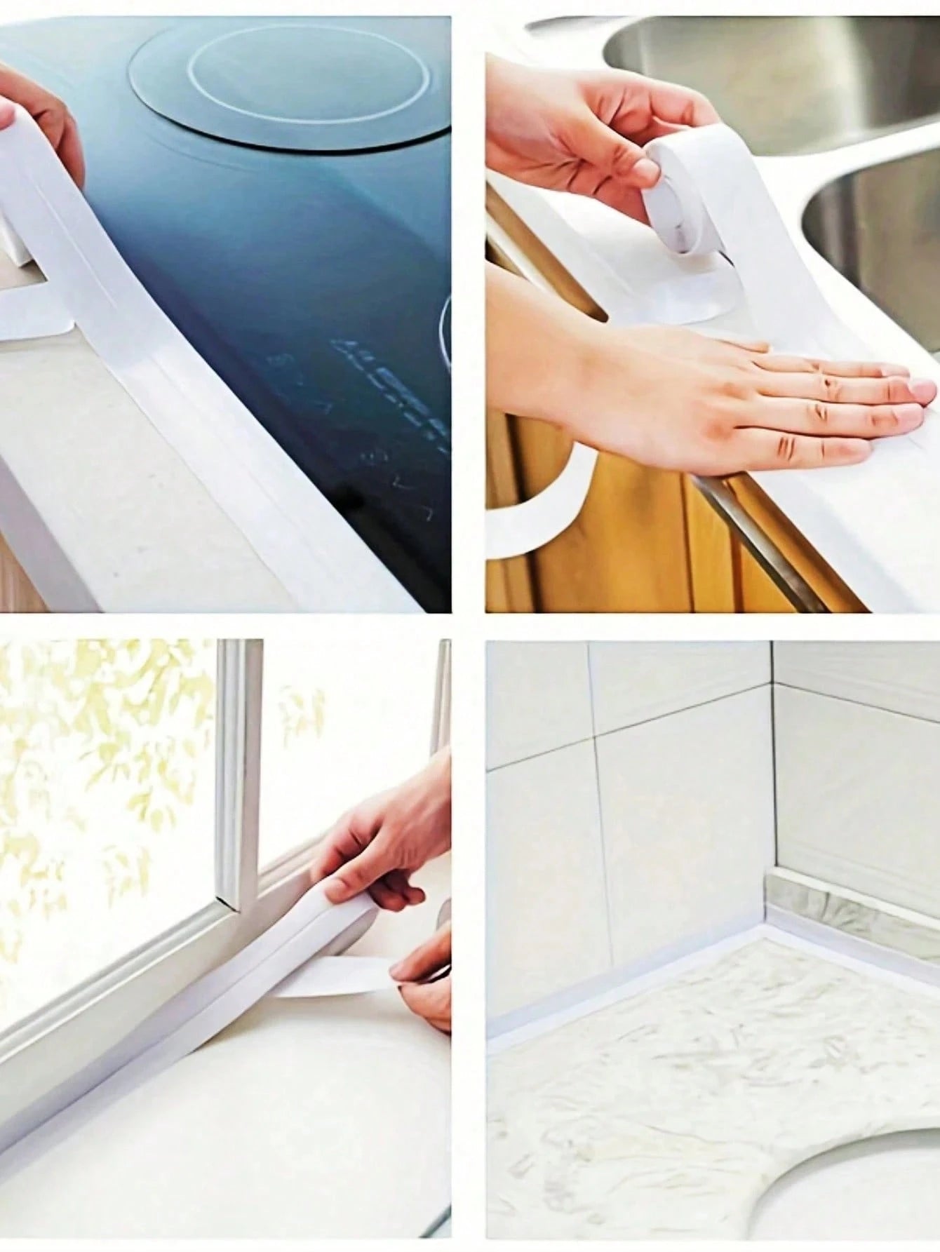 1 Roll Waterproof Caulk Strip, Self-Adhesive Sealing Tape For Bathroom And Kitchen, Moisture-Proof Sealant Strip For Bathroom And Kitchen Waterproofing, Effectively Prevents Moisture, Specifically For