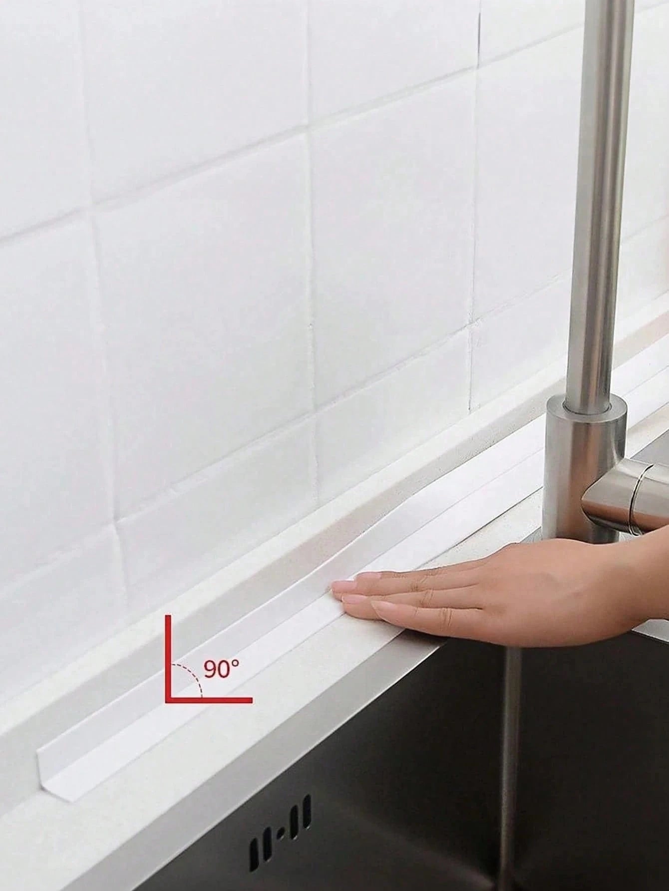 1 Roll Waterproof Caulk Strip, Self-Adhesive Sealing Tape For Bathroom And Kitchen, Moisture-Proof Sealant Strip For Bathroom And Kitchen Waterproofing, Effectively Prevents Moisture, Specifically For