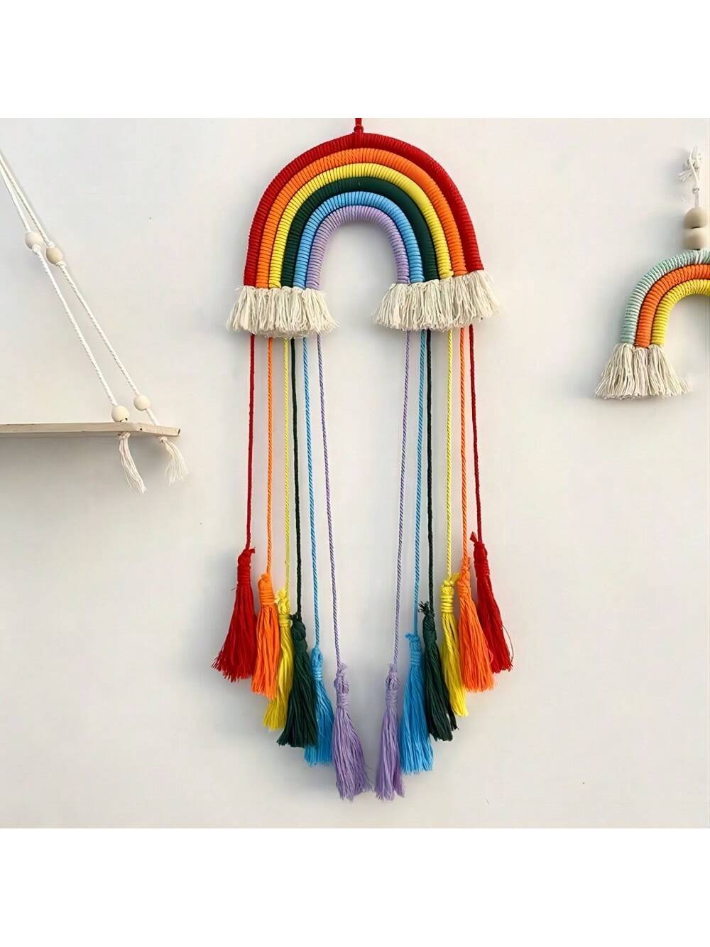 1 Set Girls' Bow Hair Clips, Rainbow Bow Hair Clip Storage Box, Hair Accessory Organizer Wall Hanging Decoration For Girls' Room, Bedroom, Living Room (Pink)Baby Shower Family Decorations Gifts