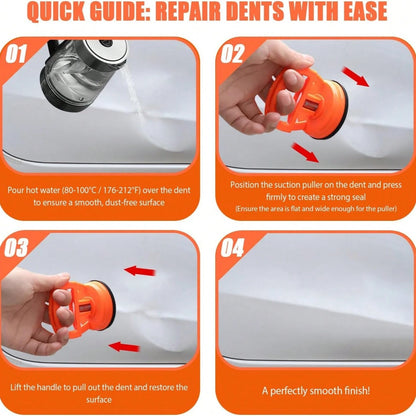 1 Set Powerful Suction Cup Dent Removal Tool Kit For Cars, Car Dent Puller With Big And Small Size For Car Dent Repair Tool, Glass, Screen, Lifting Tiles, Mirror And Subjects Moving (1 Big+ 2 Small)
